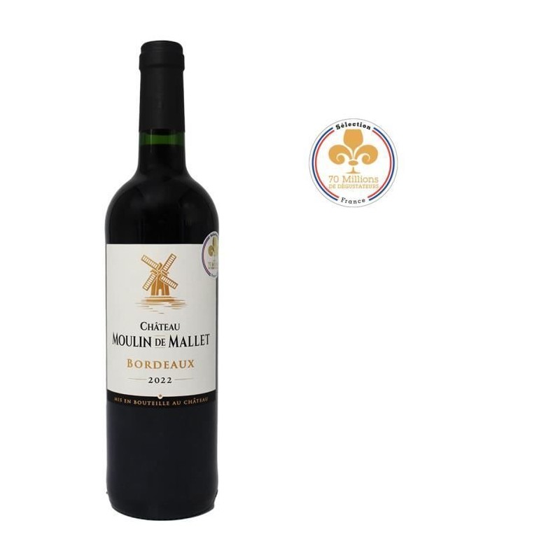 Château Moulin de Mallet 2022 Bordeaux - Vin rouge de Bordeaux