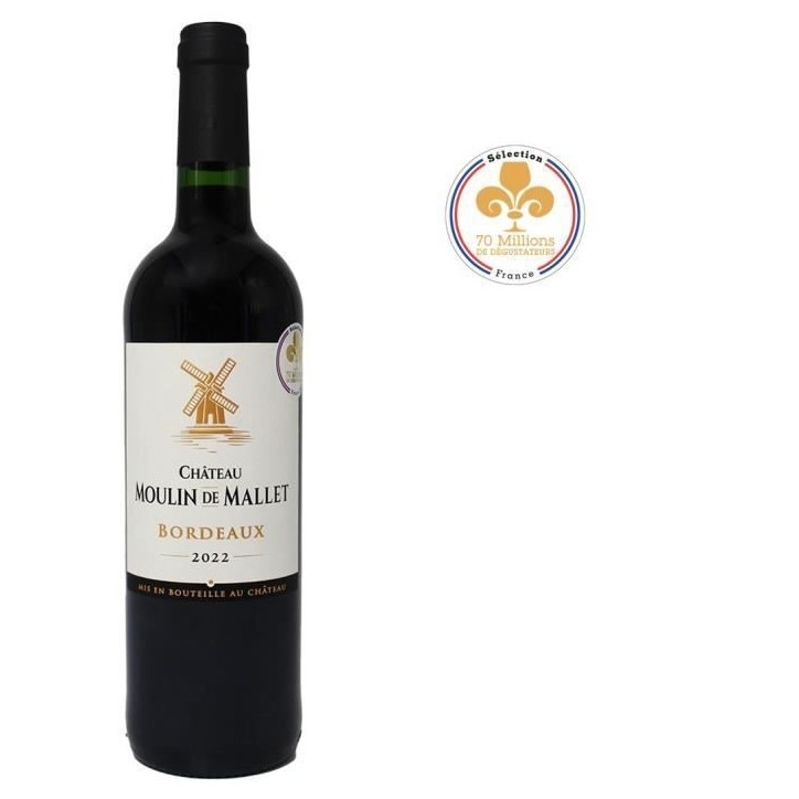 Château Moulin de Mallet 2022 Bordeaux - Vin rouge de Bordeaux