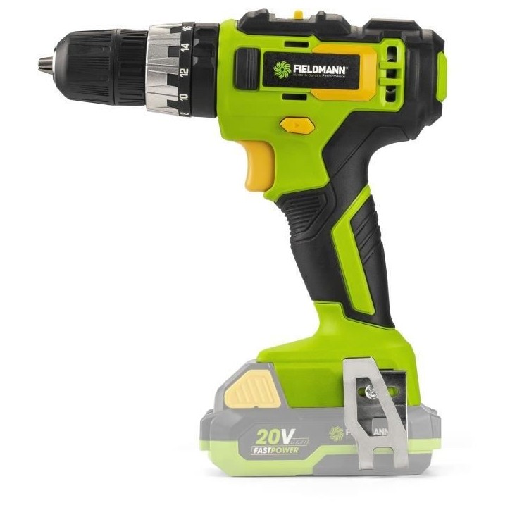 Perceuse a percussion sans fil - FIELDMANN - 20V - 35 Nm - Ergonomique et légere Perceuse a percussion sans fil - FIELDMANN - 20V - 35 Nm - Ergonomique et légere