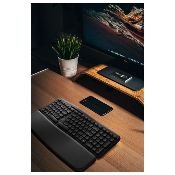 Clavier sans fil ergonomique - MOBILITY LAB - ML313153 - Touches concaves - Windows Clavier sans fil ergonomique - MOBILITY LAB - ML313153 - Touches concaves - Windows