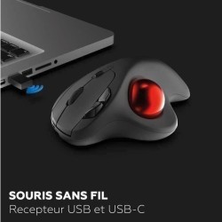 Souris sans fil - MOBILITY LAB - Trackball - Noir