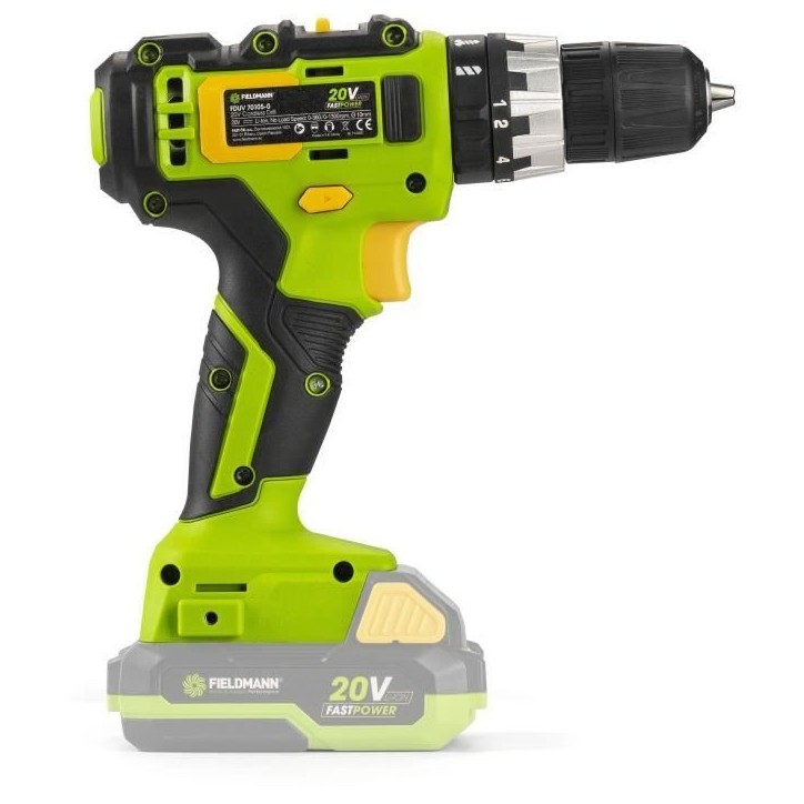 Perceuse a percussion sans fil - FIELDMANN - 20V - 35 Nm - Ergonomique et légere Perceuse a percussion sans fil - FIELDMANN - 20V - 35 Nm - Ergonomique et légere