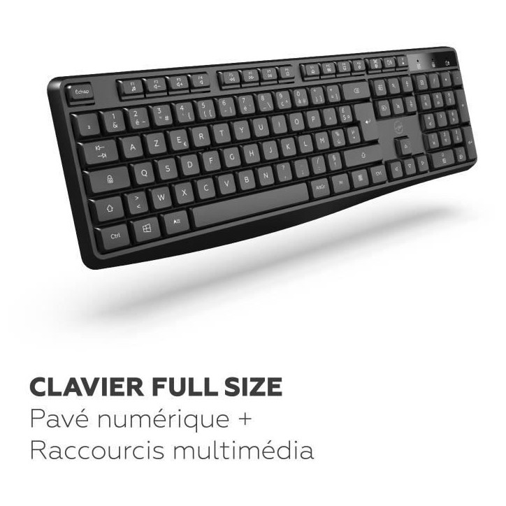 Clavier sans fil - MOBILITY LAB - Deluxe - AZERTY - Noir
