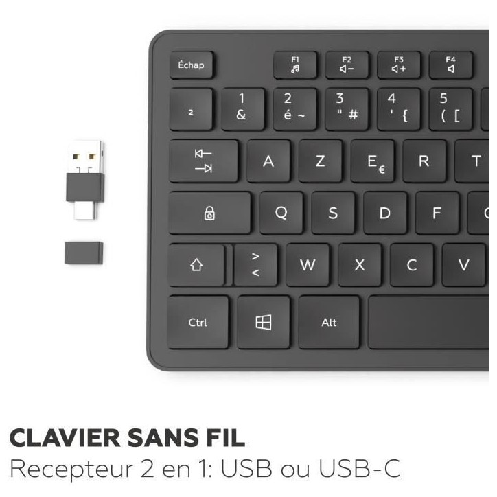 Clavier sans fil - MOBILITY LAB - Premium - AZERTY - Noir