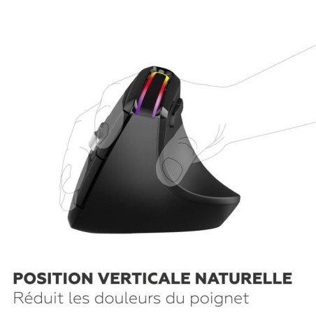 Souris ergonomique - Sans fil - MOBILITY LAB - ML314259 - Noir