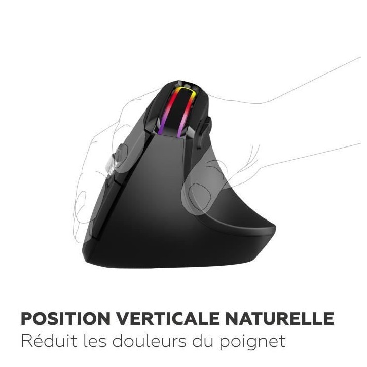 Souris ergonomique - Sans fil - MOBILITY LAB - ML314259 - Noir Souris ergonomique - Sans fil - MOBILITY LAB - ML314259 - Noir