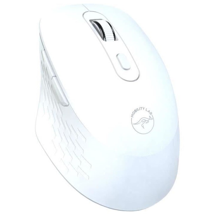 Souris sans fil - MOBILITY LAB - Omega - Bluetooth et récepteur 2,4GHz - Blanc - Clics silencieux - Précision réglable Souris sans fil - MOBILITY LAB - Omega - Bluetooth et récepteur 2,4GHz - Blanc - Clics silencieux - Précision réglable