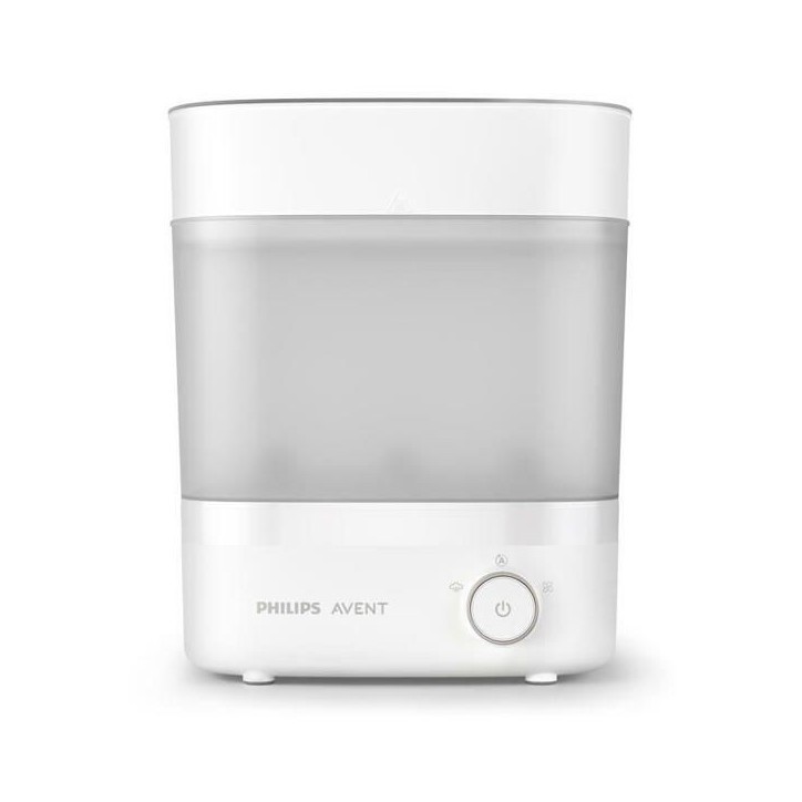 Stérilisateur - PHILIPS AVENT - Élimine 99,9% des bactéries - Stérilise et seche en 40 min - Assure 24h de stérilisation Stérilisateur - PHILIPS AVENT - Élimine 99,9% des bactéries - Stérilise et seche en 40 min - Assure 24h de stérilisation