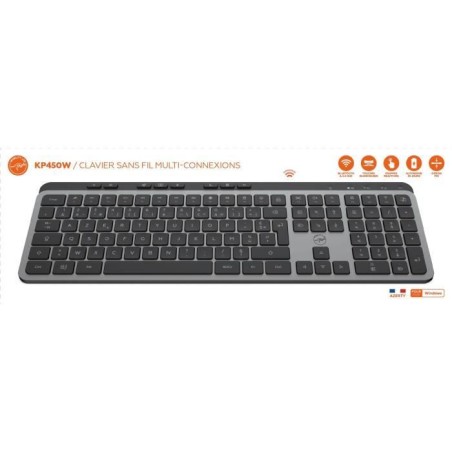 Clavier sans fil - Touches plates - MOBILITY LAB - KP450W - AZERTY - F