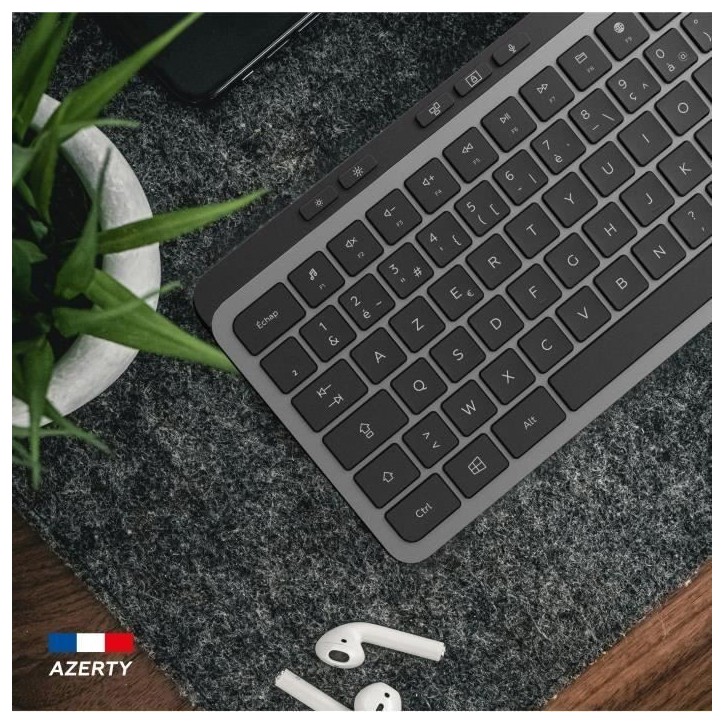 Clavier sans fil - Touches plates - MOBILITY LAB - KP450W - AZERTY - FR - Multi-connexions - Noir
