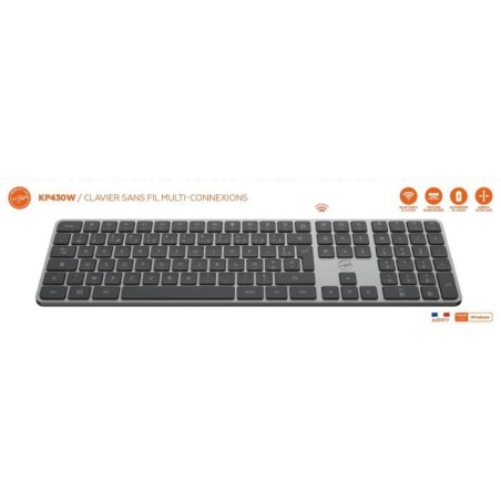 Clavier sans fil - Touches plates - MOBILITY LAB - KP430W - AZERTY - F