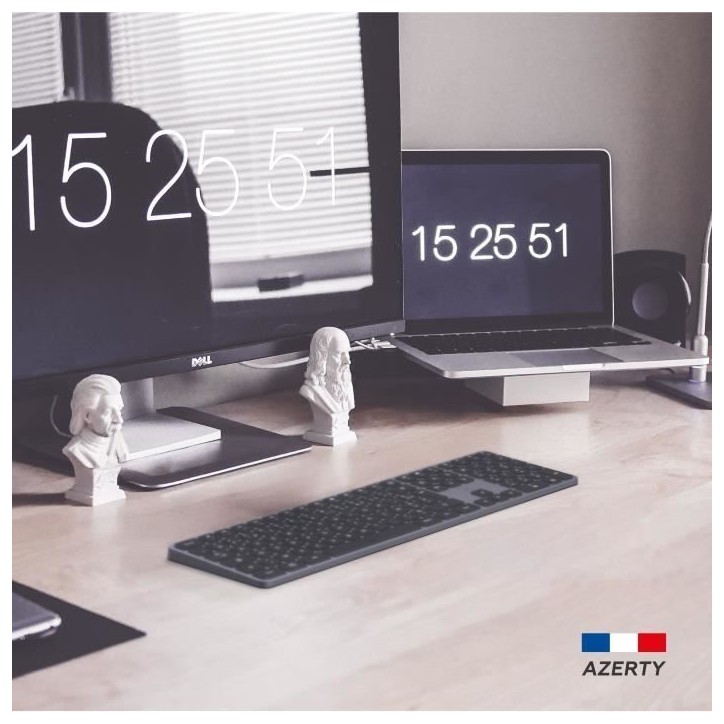 Clavier sans fil - Touches plates - MOBILITY LAB - KP430W - AZERTY - FR - Noir