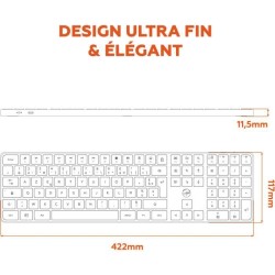 Clavier sans fil - Touches plates - MOBILITY LAB - KP430W - AZERTY - F