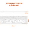 Clavier sans fil - Touches plates - MOBILITY LAB - KP430W - AZERTY - F