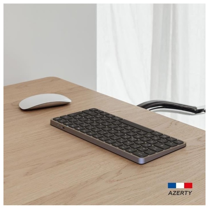 Mini clavier sans fil - Touches plates - MOBILITY LAB - KP430W - AZERTY - FR - Noir Mini clavier sans fil - Touches plates - MOBILITY LAB - KP430W - AZERTY - FR - Noir