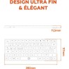 Mini clavier sans fil - Touches plates - MOBILITY LAB - KP430W - AZERT