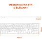 Clavier sans fil - Touches plates - MOBILITY LAB - KMP2000W - AZERTY - FR - Multi-connexions - Blanc