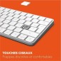 Mini clavier - Touches plates - MOBILITY LAB - KMP2000W - AZERTY - FR - Multi-connexions - Blanc Mini clavier - Touches plates - MOBILITY LAB - KMP2000W - AZERTY - FR - Multi-connexions - Blanc