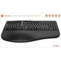 Clavier sans fil - Ergonomique - MOBILITY LAB - K30W - AZERTY - Multi-connexions - Noir