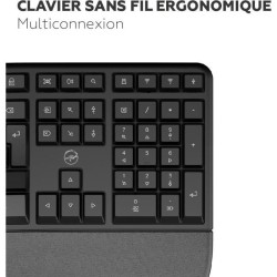 Clavier sans fil - Ergonomique - MOBILITY LAB - K30W - AZERTY - Multi-