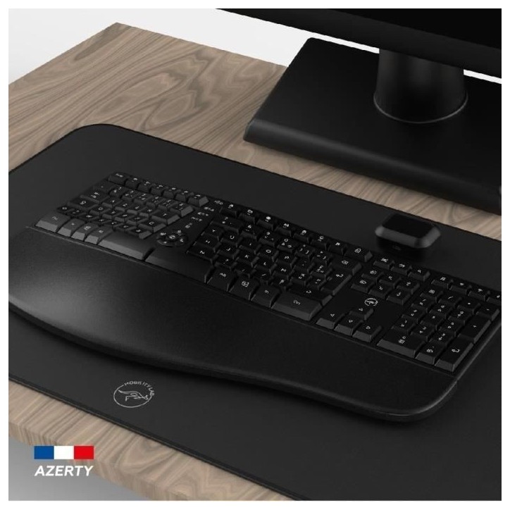 Clavier sans fil - Ergonomique - MOBILITY LAB - K30W - AZERTY - Multi-connexions - Noir Clavier sans fil - Ergonomique - MOBILITY LAB - K30W - AZERTY - Multi-connexions - Noir