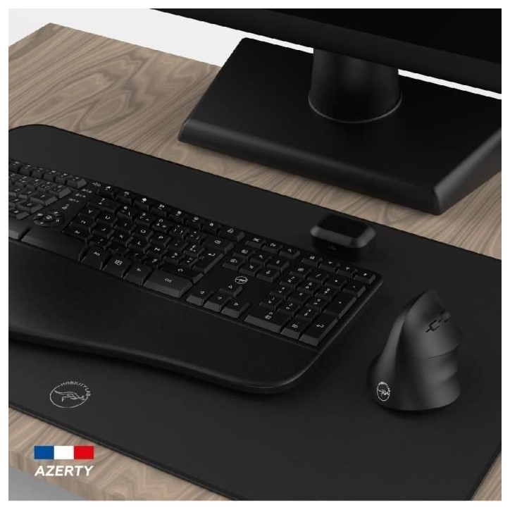 Ensemble clavier souris sans fil - Ergonomique - MOBILITY LAB - C30W - Noir Ensemble clavier souris sans fil - Ergonomique - MOBILITY LAB - C30W - Noir