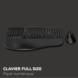 Ensemble clavier souris sans fil - Ergonomique - MOBILITY LAB - C30W -