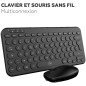 Ensemble mini clavier souris sans fil - MOBILITY LAB - CP420W - FR - Noir