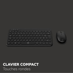 Ensemble mini clavier souris sans fil - MOBILITY LAB - CP420W - FR - N