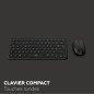 Ensemble mini clavier souris sans fil - MOBILITY LAB - CP420W - FR - Noir