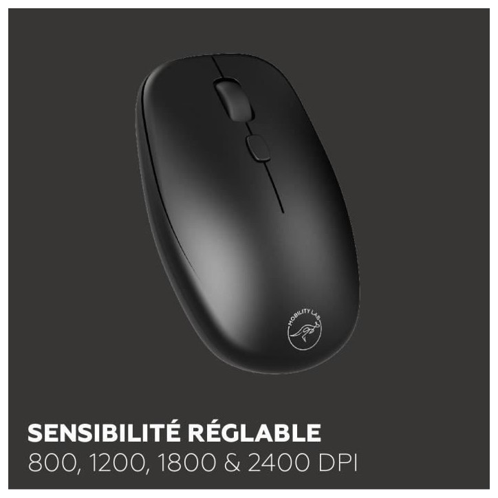 Ensemble mini clavier souris sans fil - MOBILITY LAB - CP420W - FR - Noir Ensemble mini clavier souris sans fil - MOBILITY LAB - CP420W - FR - Noir