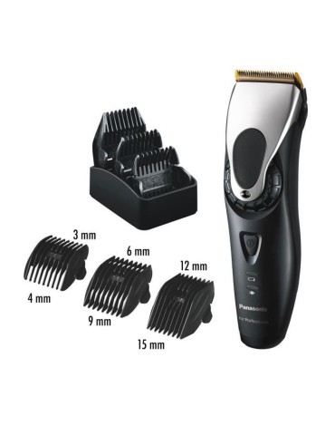Tondeuse cheveux professionnelle PANASONIC ER-GP65 - sans fil - Tete de coupe X-Taper 2.0 et 3 accessoires