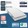 Matelas 90 x 200 cm - Hauteur 27 cm - 380 ressorts ensachés - 7 zones