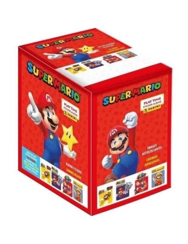 Stickers Super Mario - PANINI - Boite de 50 pochettes - Luigi, Yoshi, Peach, Waluigi, Bowser, Bowser Jr.