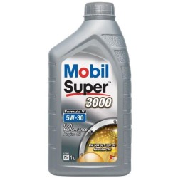 Huile moteur 5W-30 Synthétique - MOBIL - Super 3000 - Formula-V -bido