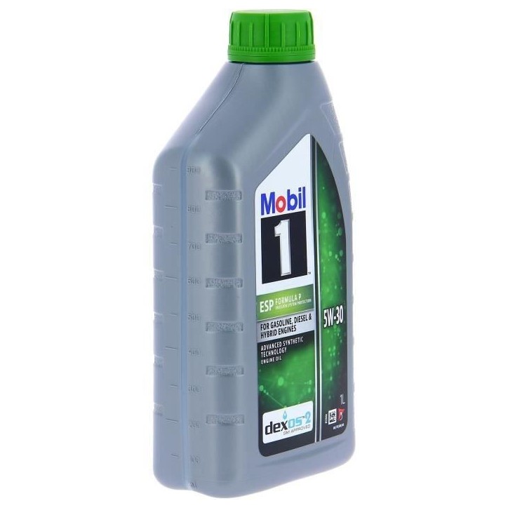 Huile moteur 5W-30 ESP Synthétique - MOBIL 1 - Formula-P -bidon 5L - haute performance anti-pollution Huile moteur 5W-30 ESP Synthétique - MOBIL 1 - Formula-P -bidon 5L - haute performance anti-pollution
