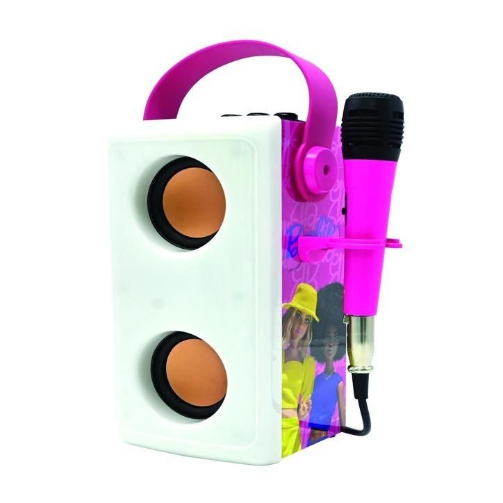 Puissante enceinte Bluetooth lumineuse Barbie avec micro Puissante enceinte Bluetooth lumineuse Barbie avec micro