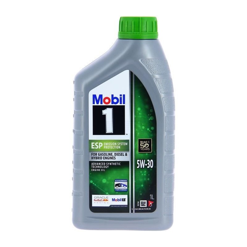 Huile moteur 5W-30 ESP Synthétique - MOBIL 1 - Formula-P -bidon 1L - Huile moteur 5W-30 ESP Synthétique - MOBIL 1 - Formula-P -bidon 1L -