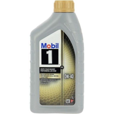 Huile moteur 5W-40 FS Synthétique - MOBIL 1 -bidon 1L - Ultra haute p