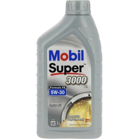 Huile moteur 5W-30 Synthétique - MOBIL - Super 3000 - Formula-XE -bid