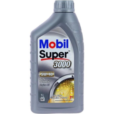 Huile moteur 5W-40 Synthétique - MOBIL - Super 3000 X1 - bidon 1L - h