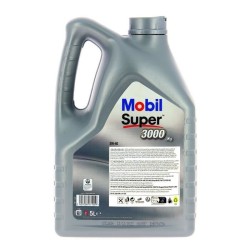 Huile moteur 5W-40 Synthétique - MOBIL - Super 3000 - Bidon 5L- haute