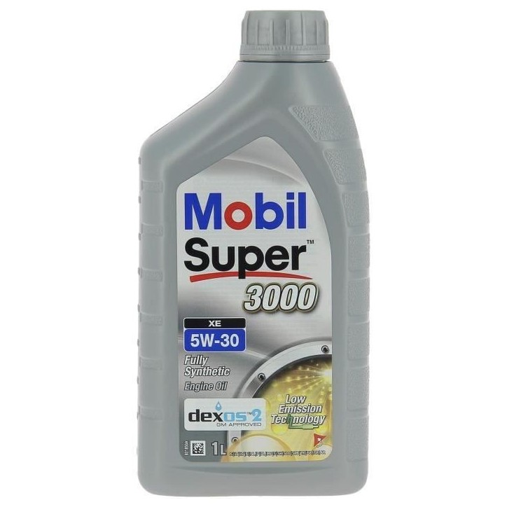 Huile moteur 5W-30 Synthétique - MOBIL - Super 3000 - Formula-XE -bidon 1L - haute performance anti-pollution Huile moteur 5W-30 Synthétique - MOBIL - Super 3000 - Formula-XE -bidon 1L - haute performance anti-pollution
