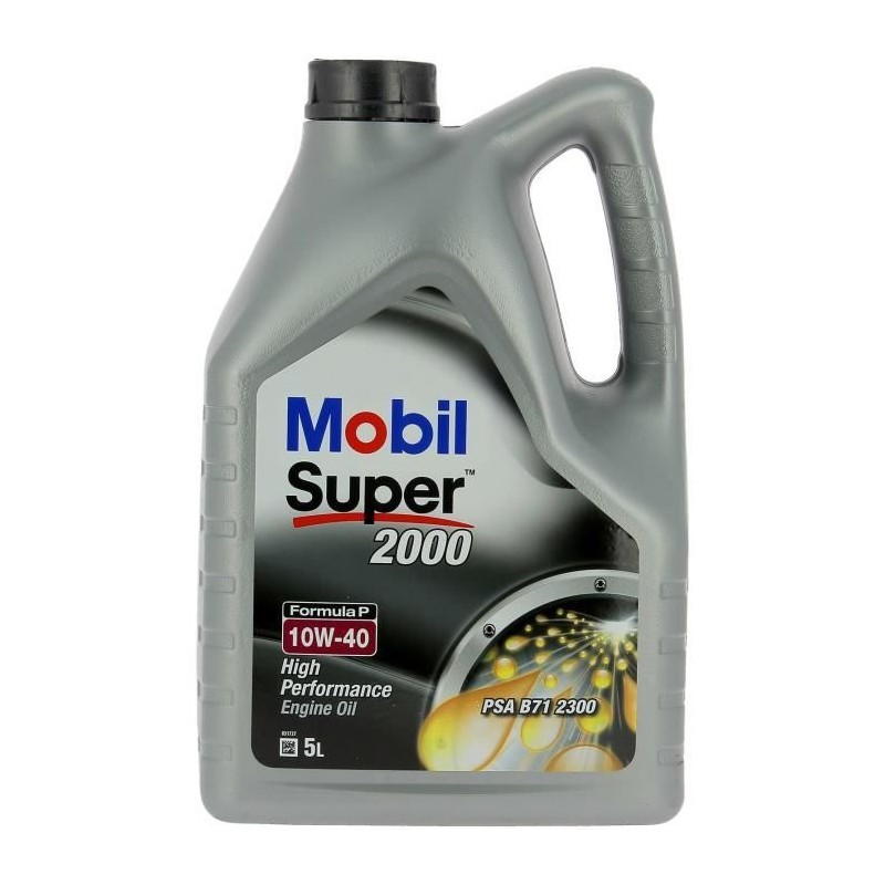 Huile moteur 10W-40 Synthétique - MOBIL - Super 2000 X1 - Formula-P - Huile moteur 10W-40 Synthétique - MOBIL - Super 2000 X1 - Formula-P -