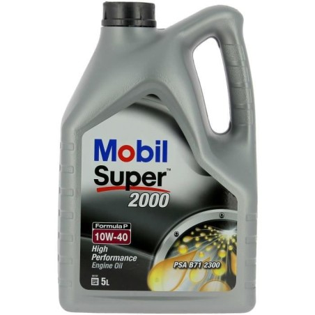 Huile moteur 10W-40 Synthétique - MOBIL - Super 2000 X1 - Formula-P -