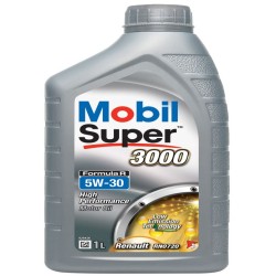 Huile moteur 5W-30 Synthétique - MOBIL - Super 3000 - Formula-R -bido