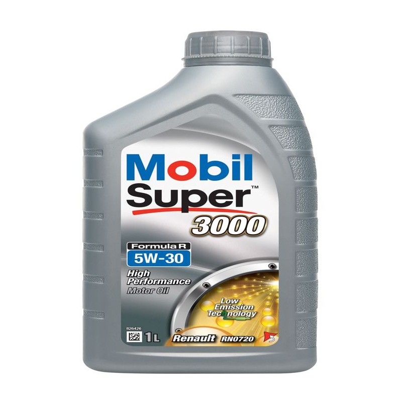 Huile moteur 5W-30 Synthétique - MOBIL - Super 3000 - Formula-R -bido Huile moteur 5W-30 Synthétique - MOBIL - Super 3000 - Formula-R -bido