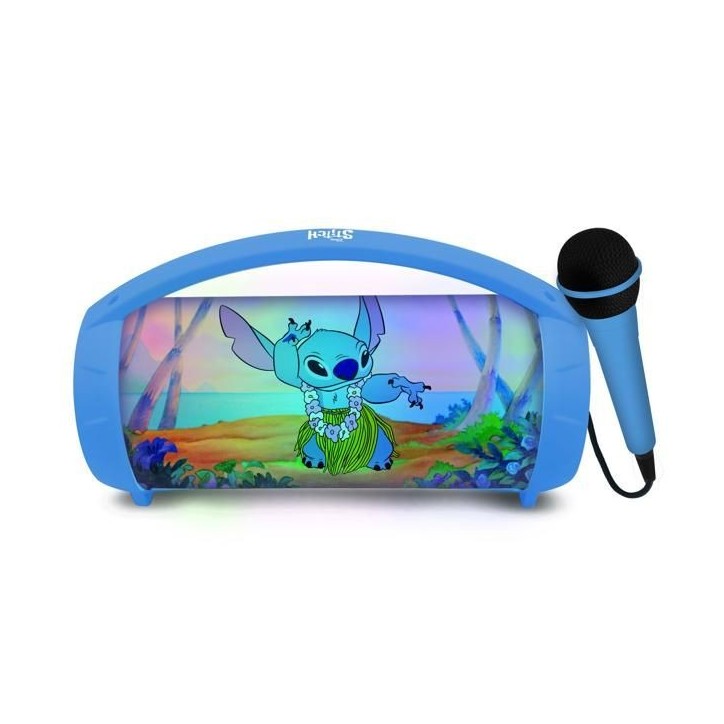 LEXIBOOK - Enceinte Bluetooth sans fil lumineuse avec micro - Batterie rechargeable - Disney Stitch LEXIBOOK - Enceinte Bluetooth sans fil lumineuse avec micro - Batterie rechargeable - Disney Stitch