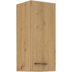 MODENA - Meuble haut - 2 portes - 30 x 31 x 72 cm - Chene artisan / No