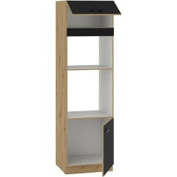 MODENA - Colonne four micro-ondes - 2 portes - 60 x 57 x 210 cm - Chen